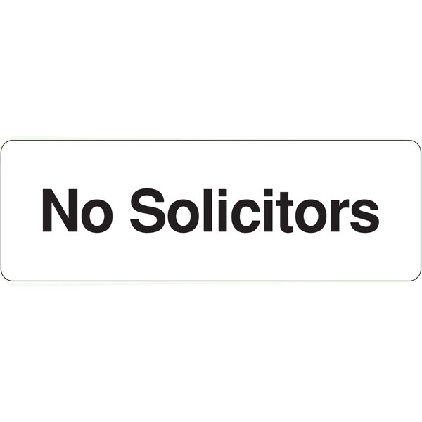 Hy-Ko No Solicitors Sign 3" x 9", 5PK A03020 - main